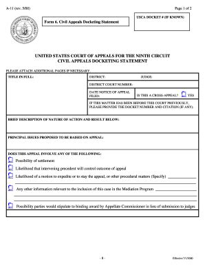 Fillable Online ca2 uscourts federal notice of appeal form Fax Email ...