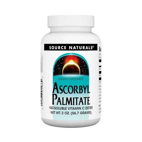 Source Naturals, Ascorbyl Palmitate, 2 Oz Powder – Maple Herbs