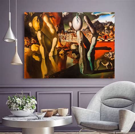 Salvador Dali Paintings Metamorphosis Of Narcissus