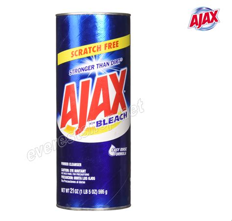 Ajax All Purpose Powder Cleaner * Bleach 21 oz * 12 pcs – Everest