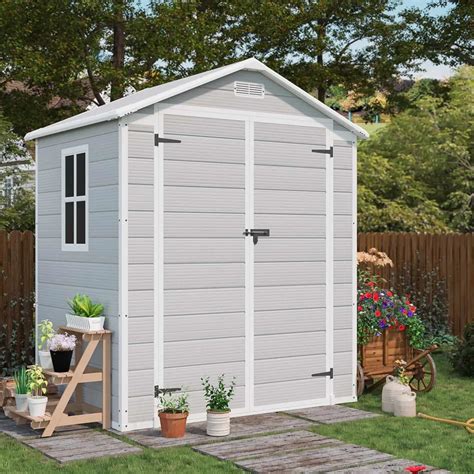 Patiowell 6x4 Plastic Storage Shed with Floor