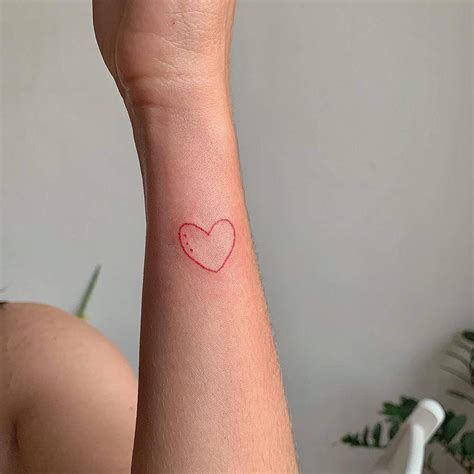 small heart tattoo ideas wrist