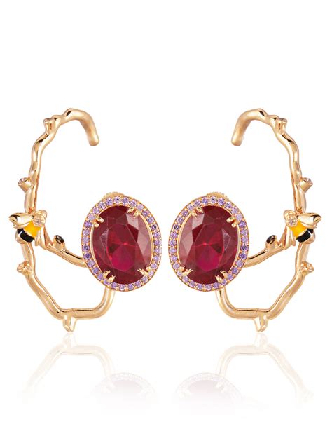 Ovate Veins Crawler Earring – JewelX