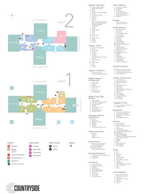 Map Of Countryside Mall