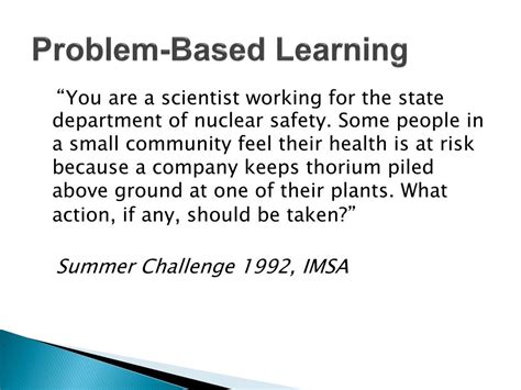 Image result for Problem Based Learning Present Problem