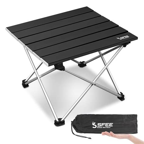 Sfee Folding Camping Table - Portable Ultralight Aluminum Camp Table ...
