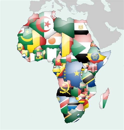 African Flag Map
