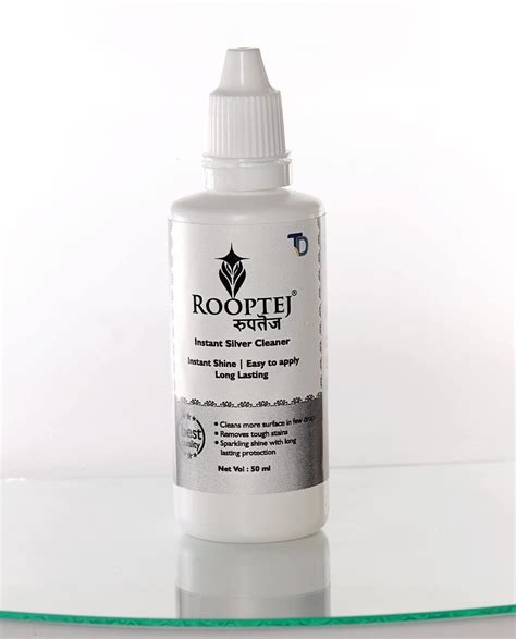 Rooptej (Silver cleaning liquid) 100 ml (Pack of 2 bottles of 50 ml ...