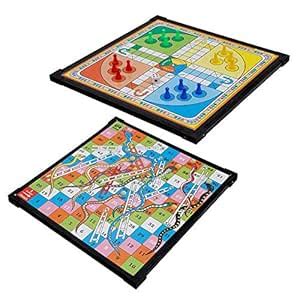 Buy Mimi® Wooden Board 12X12 Ludo Snakes & Ladders (2 in 1 Games) Made ...