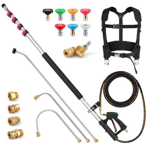 Amazon.com: 24 FT Telescoping Pressure Washer Wand with Power Washer ...