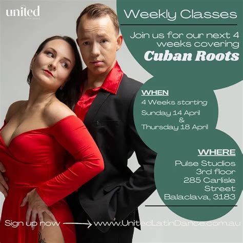 Weekly Classes @ ULD - Cuban Roots , Level 2/285 Carlisle St, Melbourne ...