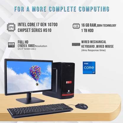 HASONS Core i7 (16 GB / 1 TB / Windows 10) Assembled Desktop Computer ...