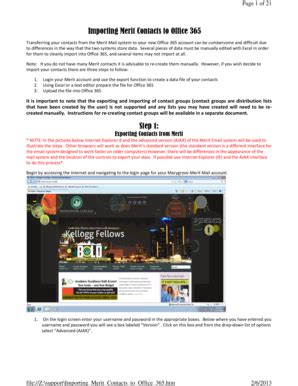 Fillable Online support marygrove Importing Merit Contacts to Office ...