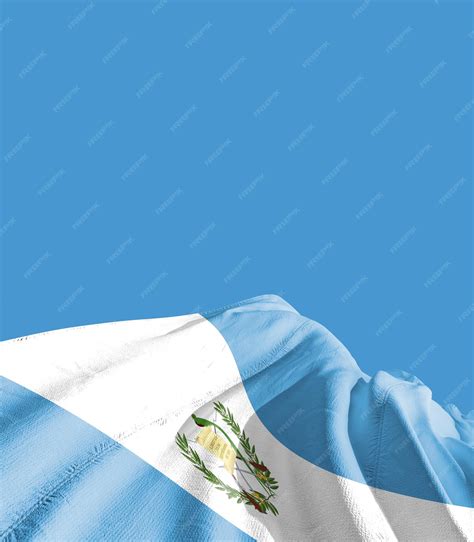 Premium Photo | Guatemala national flag waving