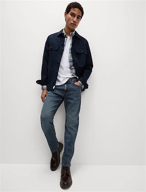 Buy Slim Fit Vintage Wash Stretch Jeans at Marks & Spencer