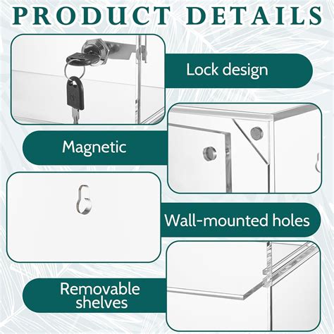 Barydat Acrylic Display Case with Lock Key India | Ubuy