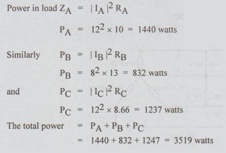 Worked examples - Balanced star, delta connected load | Three phase ...