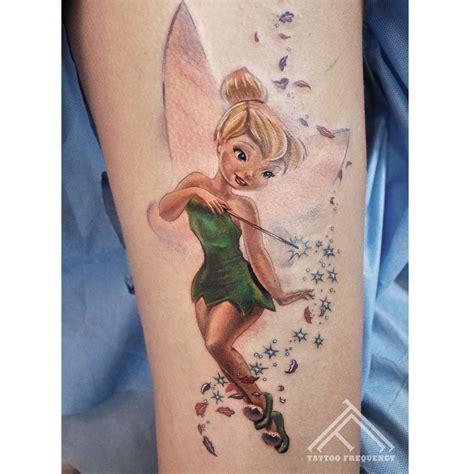 Watercolour Tinkerbell Tattoos