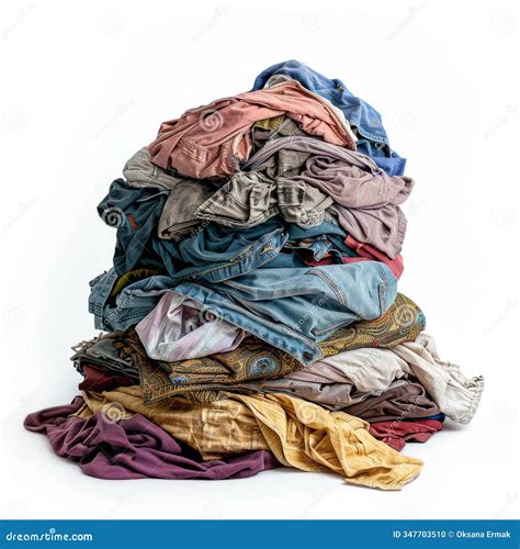 Laundry Pile, Dirty Clothes Heap Isolated, Dirty Laundry Clothing Pile ...