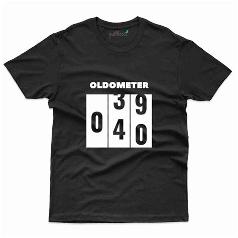 Oldometer T-Shirt - 40th Birthday Tee Collection | Gubbacci
