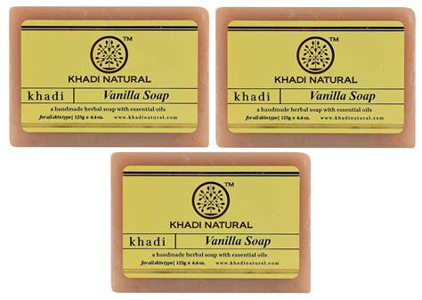 Buy KHADI NATURAL Herbal Vanilla Soap, 125 g (Pack of 2) Online at Low ...