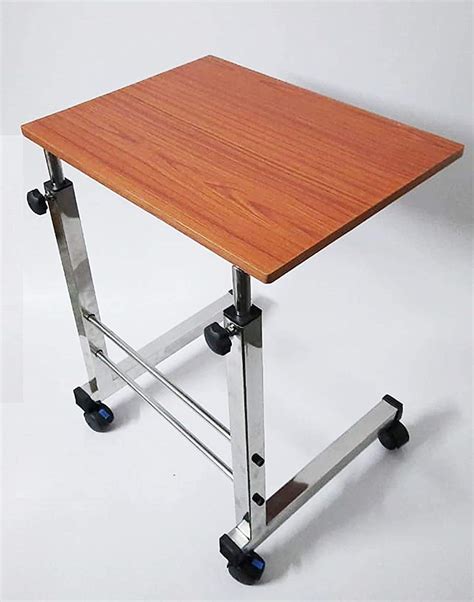 Kodanda Bedside Portable Table Cart Tray with Adjustable Height ...