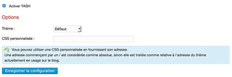 Plugin Yash 1.5 pour Dotclear - Open Time