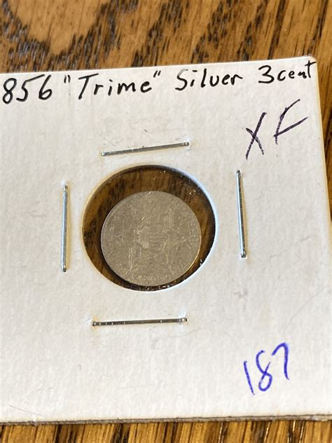 1856 Silver three Cent Coin With Some excellent Details See Photos ...