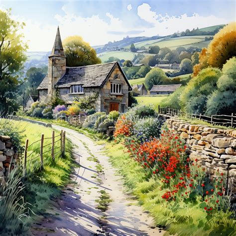 Paisajes De Obras De Arte Inglesas Antiguas Renacimiento Inglés