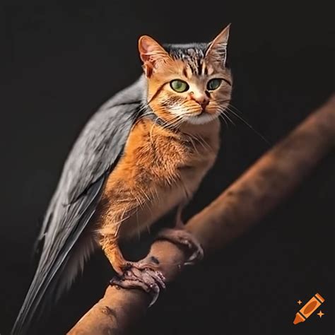 Bird Cat Hybrid Owl Cat Hybrid Art Board Prints For Sale | Redbubble
