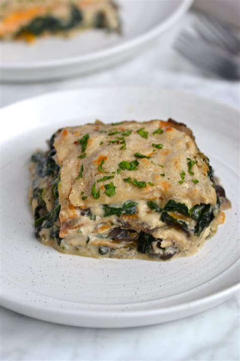 Creamy Spinach & Mushroom Lasagna | Recipe Cart