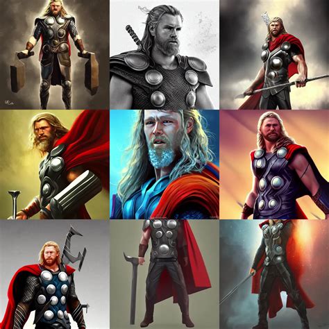 Thor the Norse god of Thunder, fantasy digital art, | Stable Diffusion ...