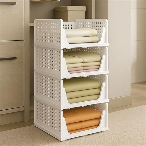 JD FRESH Stackable Wardrobe Organizer for Storage