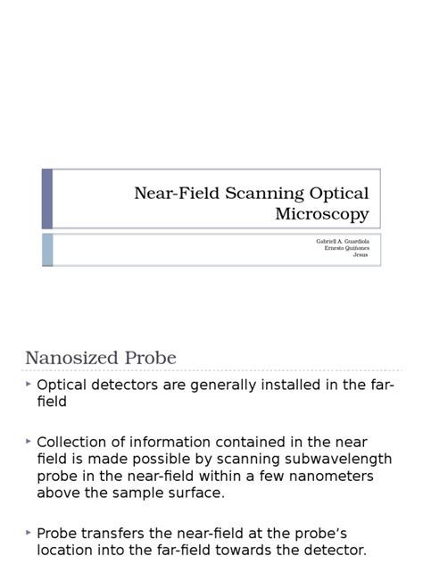 Near-Field Scanning Optical Micros | PDF | Physical Phenomena | Mechanics