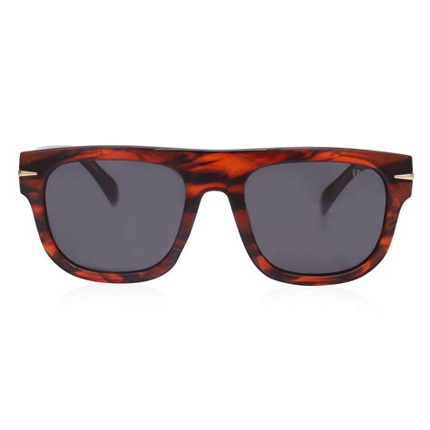 Tyros | Black/Brown Texture Extra-Large Full Rim Wayfarer Sunglasses ...