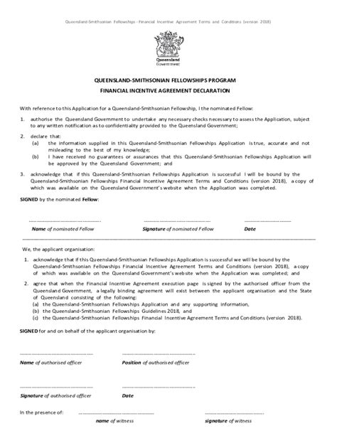 Fillable Online advance qld gov Advance Queensland Smithsonian ...