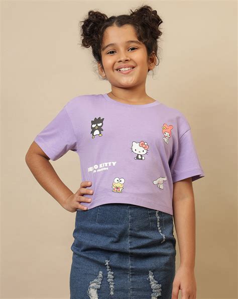 Hello Kitty Printed Boxy Fit Tshirt For Girls – Kidsville