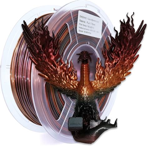 SIKENHO Silk Gold Shiny Red Black Filament - 1.75mm, India | Ubuy