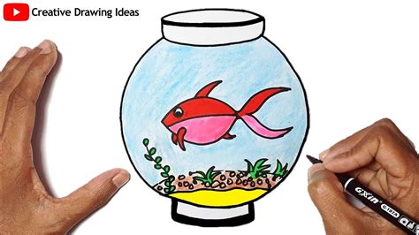 How to Draw Aquarium Fish Step by Step | Easy and Simple Aquarium Fish ...