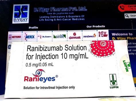 Anti-angiogenic Medication - Ranieyes Ranibizumab 10mg/ml Injection ...