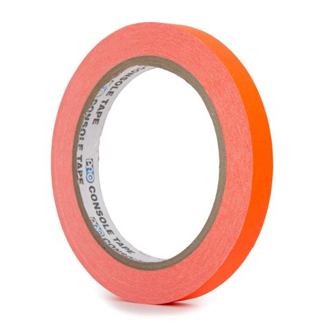 Pro Console Paper Tape Flourescent Orange 12mm x 50m, 5,79