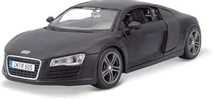 Maisto 1:24 Scale Model Compatible with Audi R8 2010 (Matte Black ...