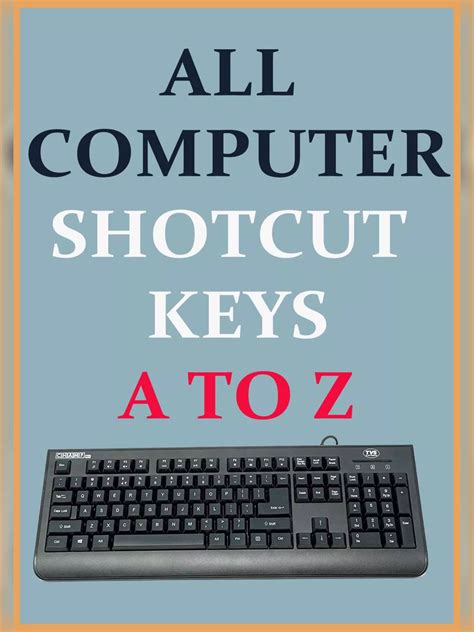 Computer Shortcut Keys List 的图像结果