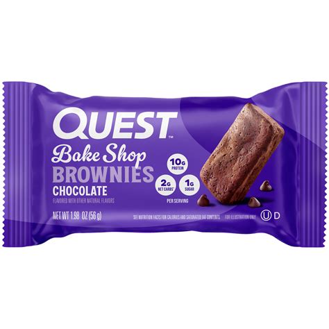 Quest Nutrition Bake Shop Brownies, 4 pack box