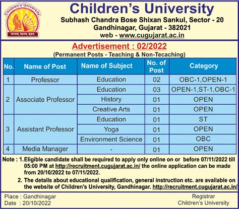 Times Ascent Ad Image for Children's University - timesascent.com