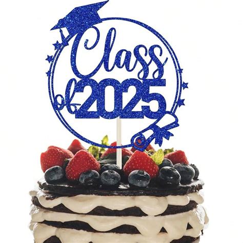 2025 Graduation Cake Topper, Happy Graduate Cake Decor, Congrats ...