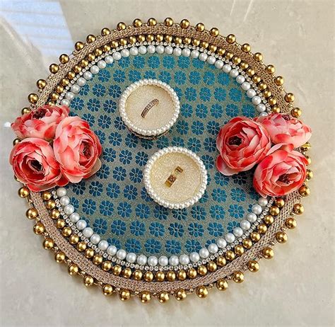 Buy Creative Handicraft Engagement Ring Platter,Ring Ceremony,Wedding ...