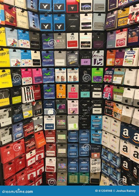 Gift Cards and Certificates at Store Editorial Stock Photo - Image of ...