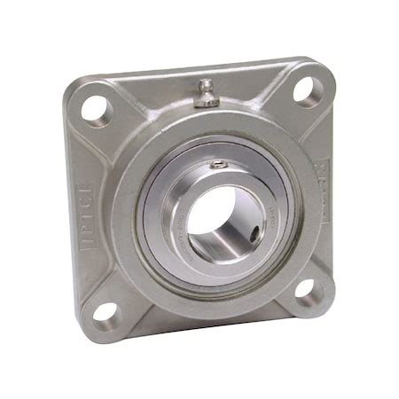 Iptci 4-Bolt Flange Ball Bearing Unit, 1.4375 in Bore, Stainless Hsg ...