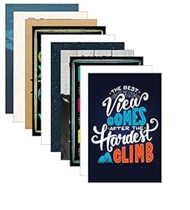 ARTISTIC Set of 10 Inspirational Wall Poster (Matte Paper 250 GSM, 12 X ...
